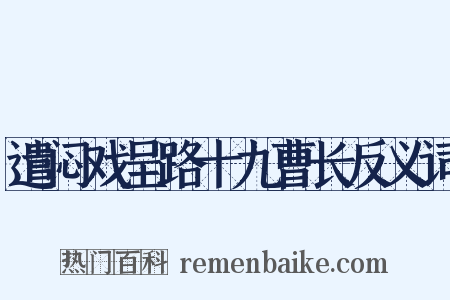 遣闷戏呈路十九曹长反义词是什么意思的图片
